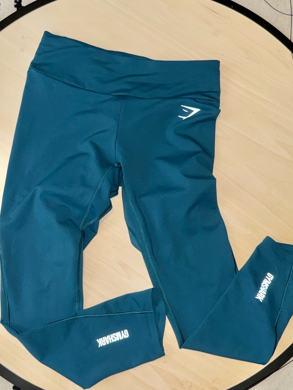 Gymshark Teal-Blue Performance Leggings